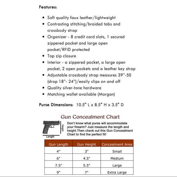 Concealed Carry Skylar Crossbody - Picture 5 of 5